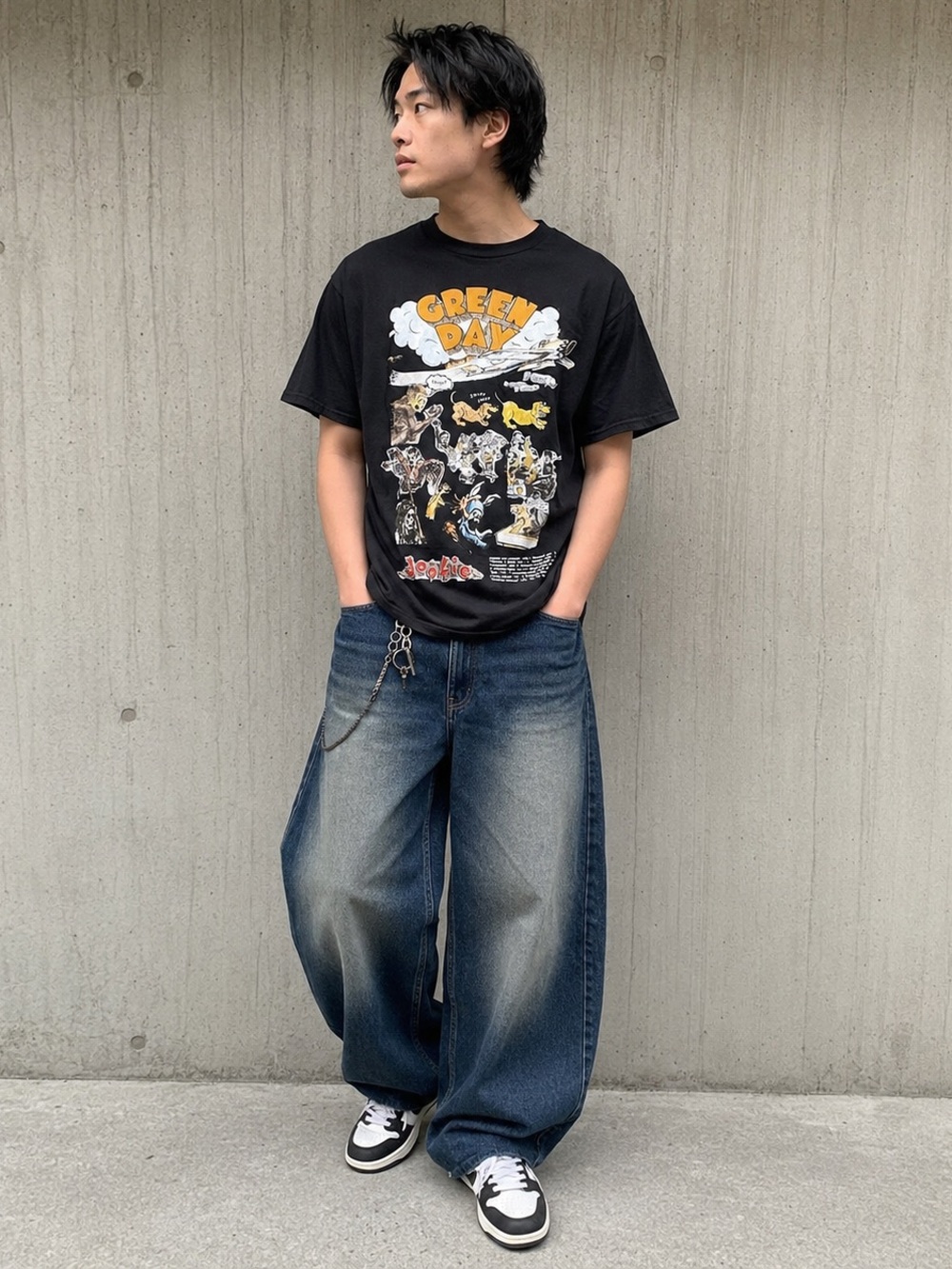Green Day Dookie Band Tee Mens XL Black Graphic Shirt Rock Punk Tour NWT